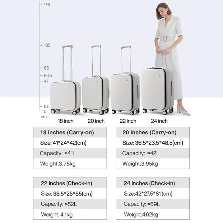 Hot Selling Factory  Luxury Durable  Waterproof Aluminum Luggage With Trolley Luxury Suitcase