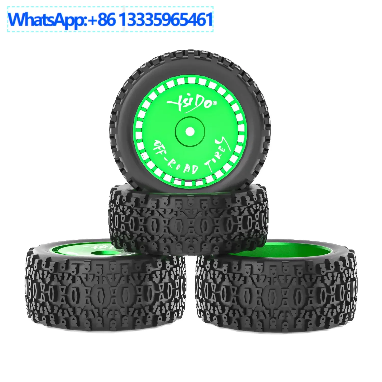 

Upgrade original 72mm front and rear tires 12mm HEX for 1/12 1/14 1/16 RC SUV