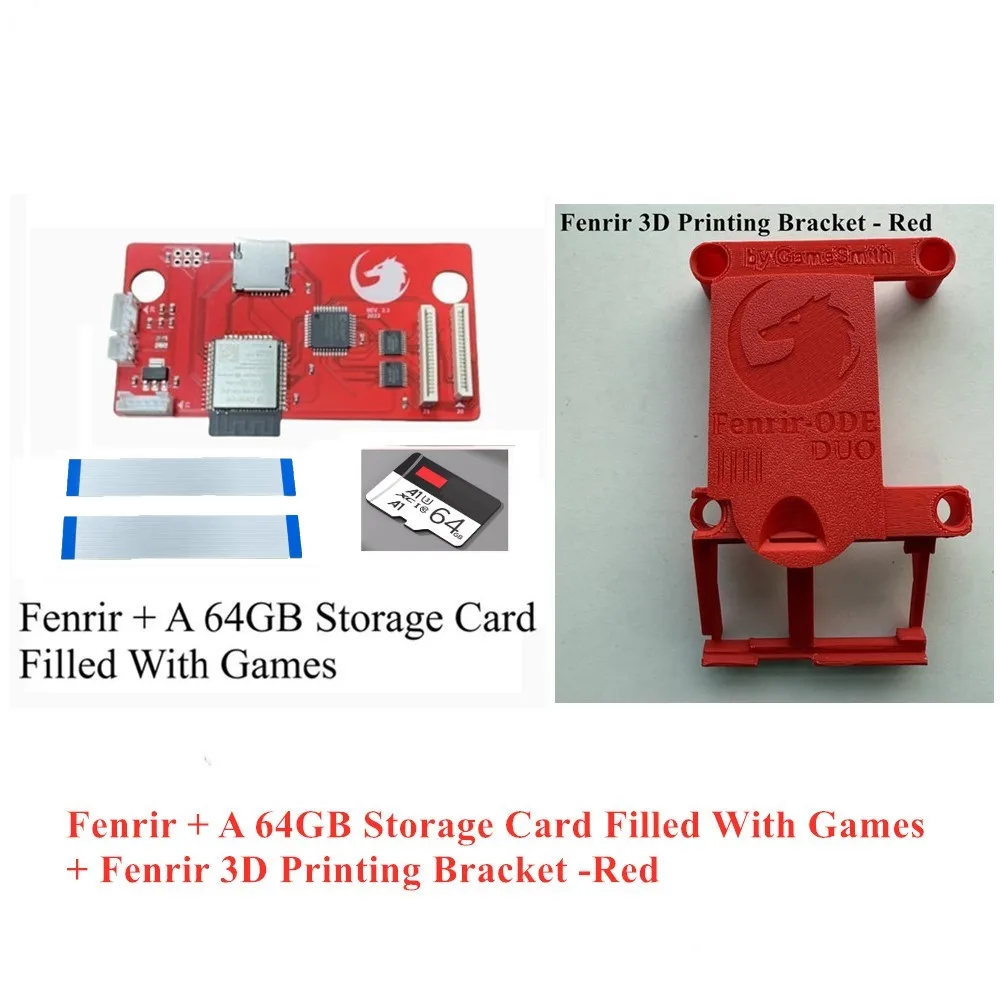 Fenrir mit 3D-Druckhalterung und ODE-Platine für Saturn SAROO PHOEBE RHEZ Wuxi OED/CD Switcher SS MODE Modularer Chip – Detail 2