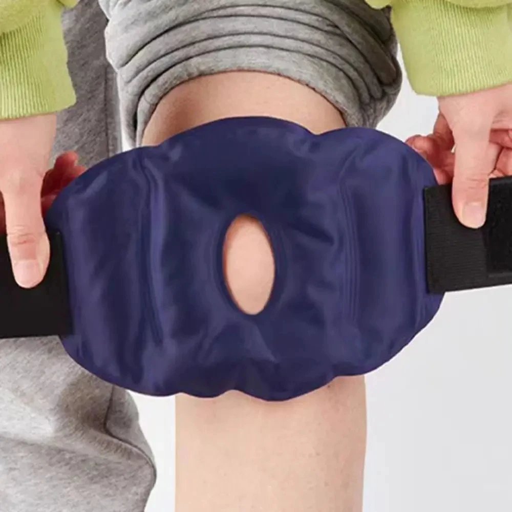 Wiederverwendbare Nylon-Gel-Kniebandage für Wärme-/Kühl-Anwendungen, beruhigendes Gefühl und unterstützender Gelenkkomfort – Detail 8