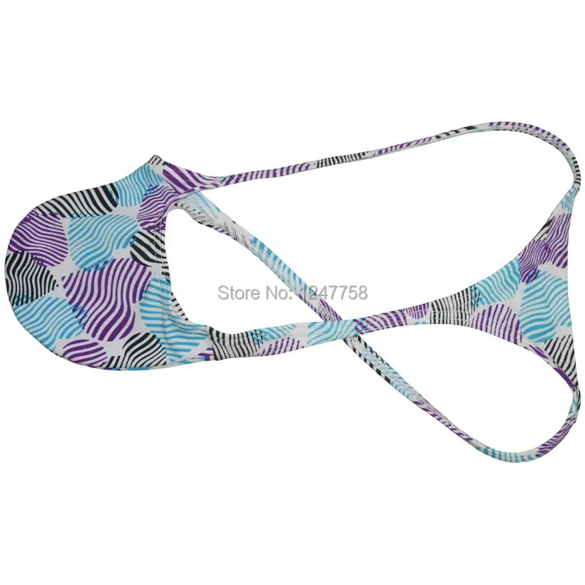 Sexy Men Panties Mens String Thong Male Grape Smugglers Floral Micro Bulge T-Back Contoured Pouch String