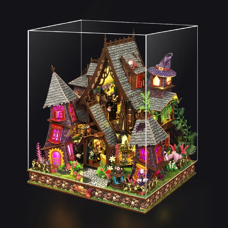 Cabin ES021 Fantasy Castle Model Kit Hand Assembled Architectural Toy Creative Home Decor Ornament Strange Design Building