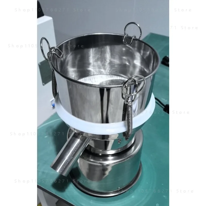 220V Mini Electric Vibrating Screen Powder Vibrating Sieving Machine Lab Sieve Shaker with 30CM Diameter Stainless Steel Sieve B