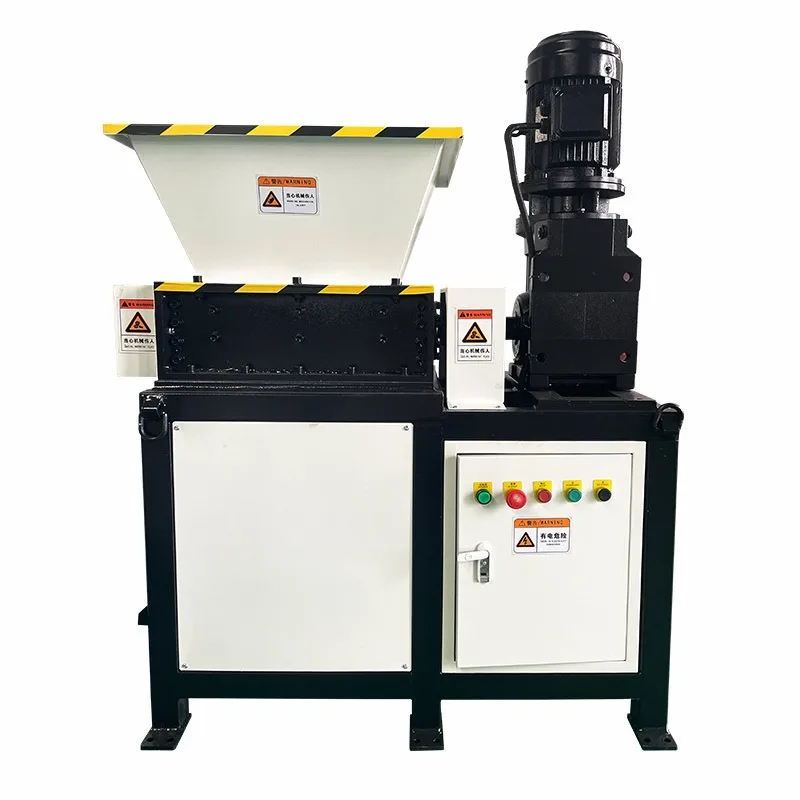EB400 double shaft shredder, industrial shredding rubber food document wood KT board advertising board crusher