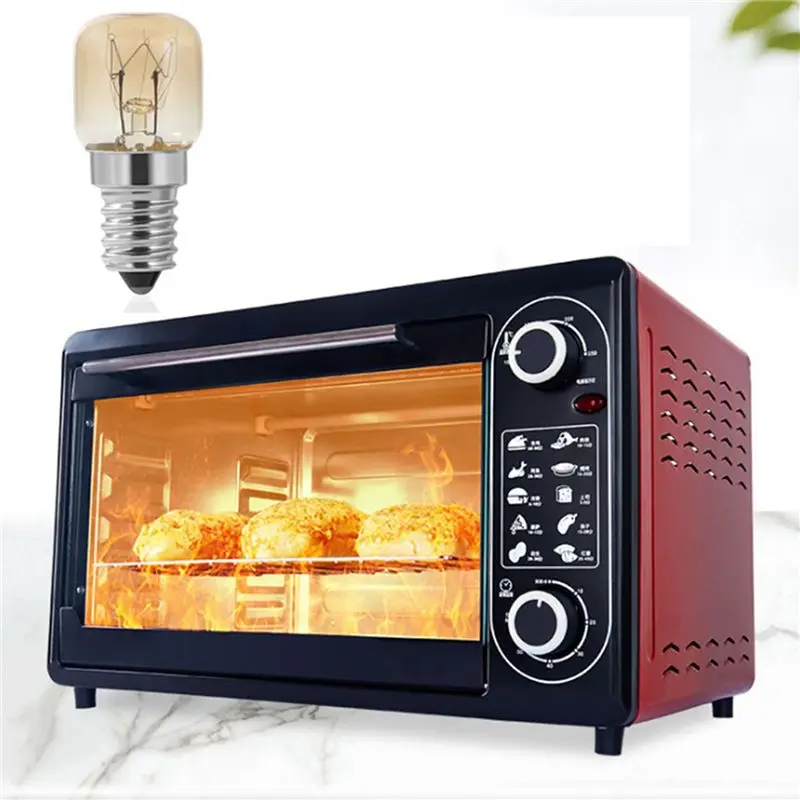 DT17 E14 Oven Bulb, 15W 220-240V High Temperature Resistant 300℃, SES Cap Clear Pygmy Oven Lamp, for Oven Microwave
