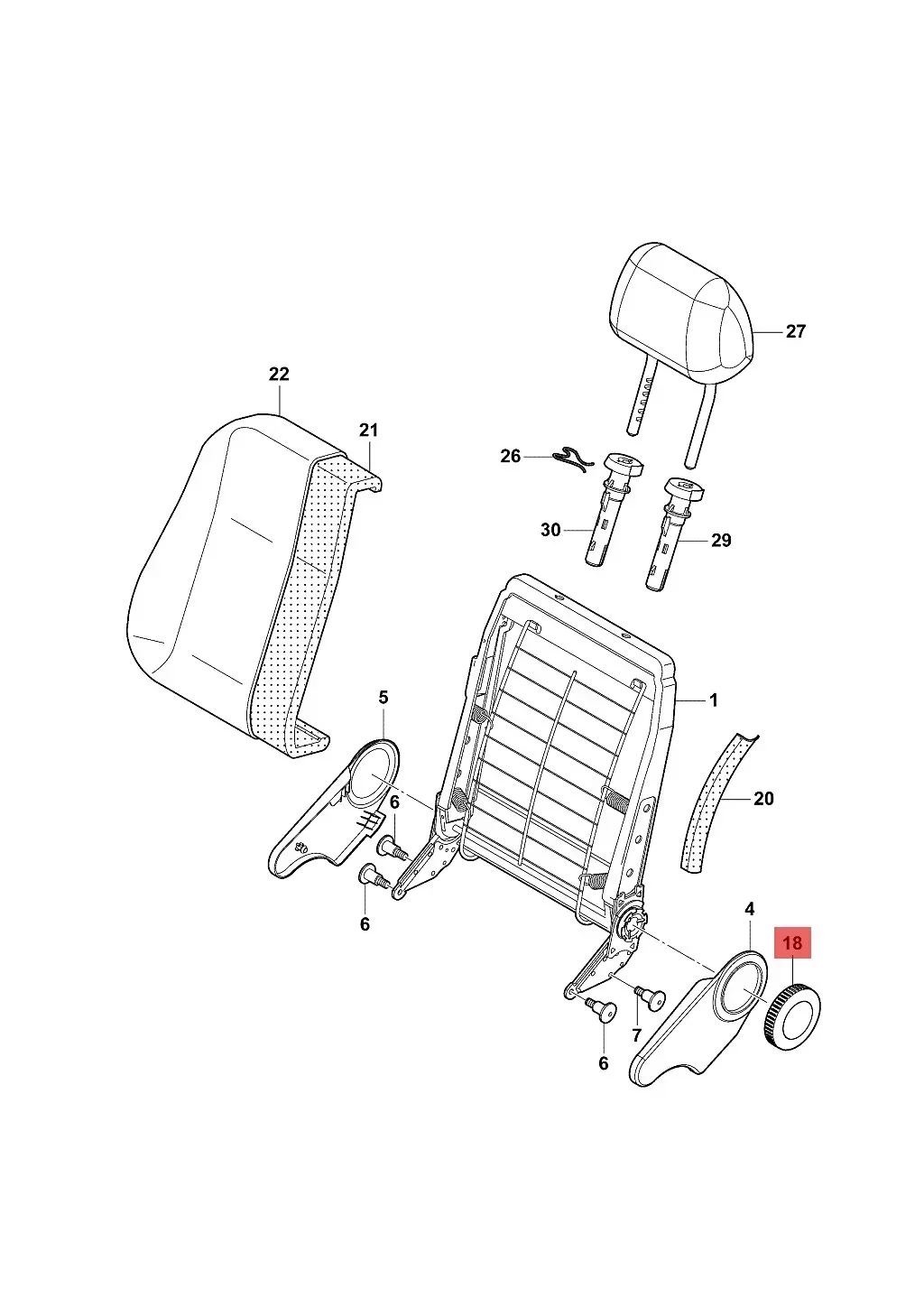 X1 مقعد استلقاء مقبض ضبط مقبض لشركة فولكس فاجن جولف 4 5 GTI جيتا MK4 بورا باسات B5 B5.5 T5 بيتل بولو 9N مقعد 1J 0881671   1 ي 0881671 ف