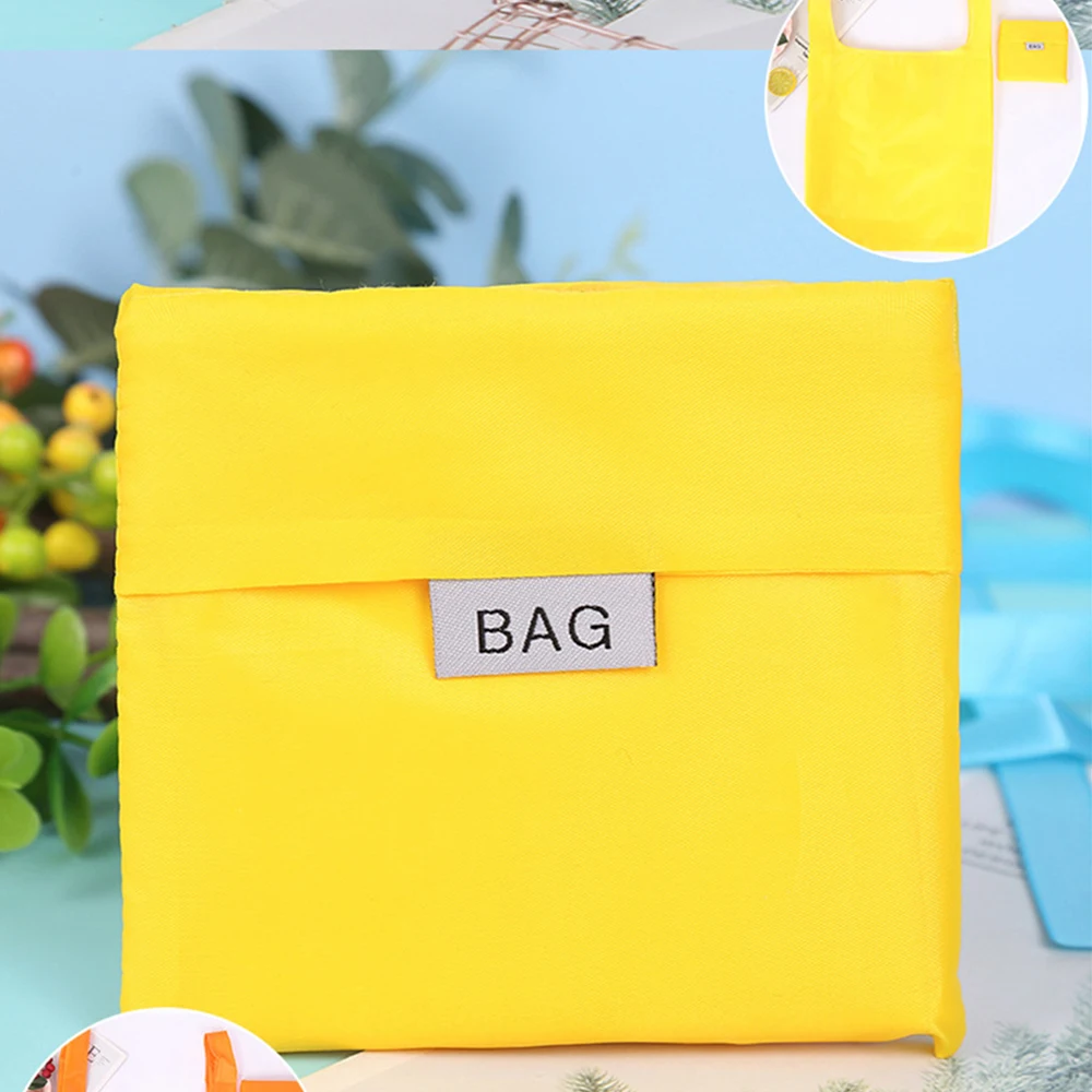 1~4PCS Grocery Bags Foldable Polyester Reusable Hand Shoulder Shop Bags Shopping Bag Eco-friendly Bag