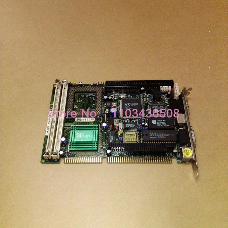 For ARBOR Industrial Control Motherboard 586 Half Length Card PIA-653DV