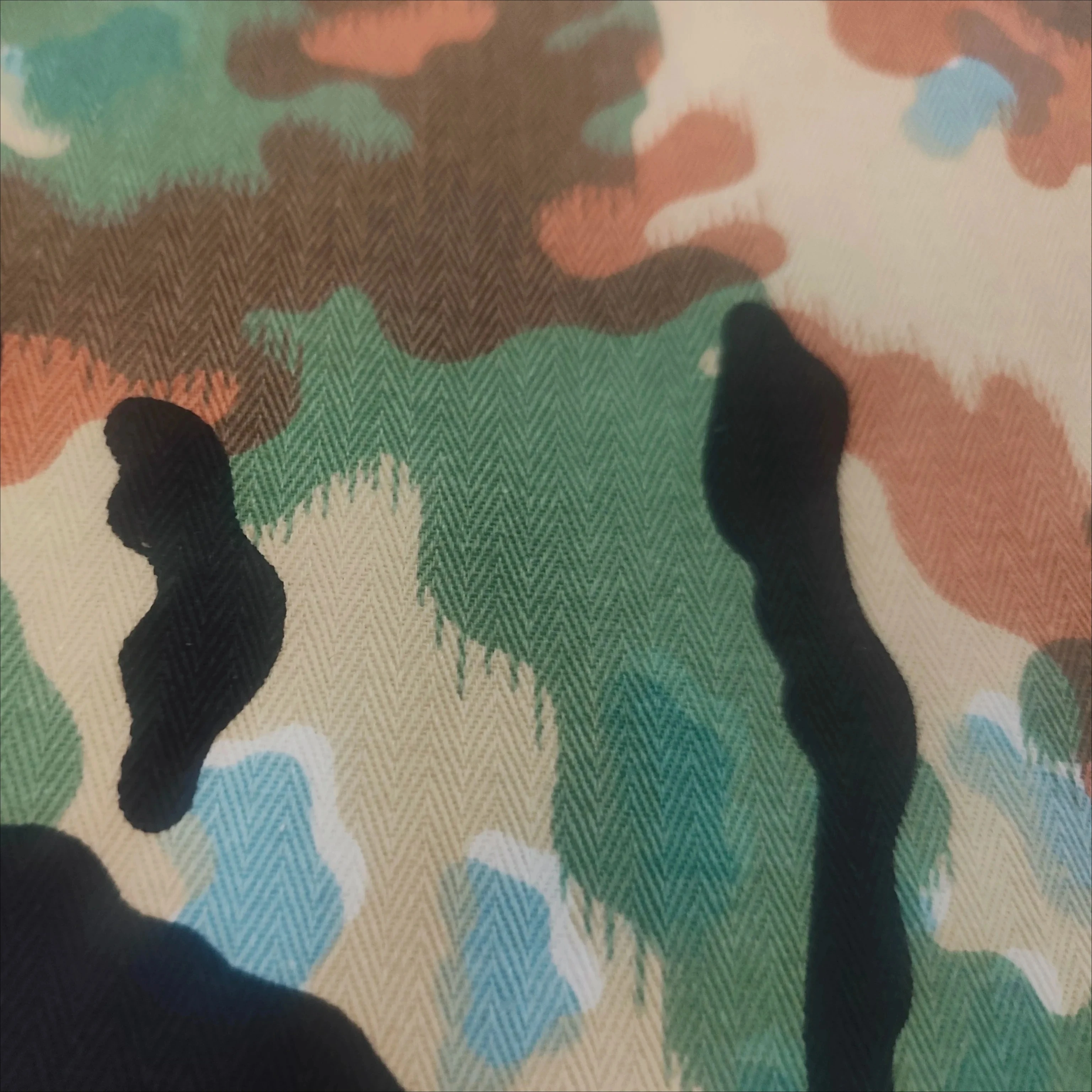 All-cotton German Ruins Camouflage Fabric SS-Leibermuster HBT Herringbone All-cotton Fabric 1*1 Reproduction view 3