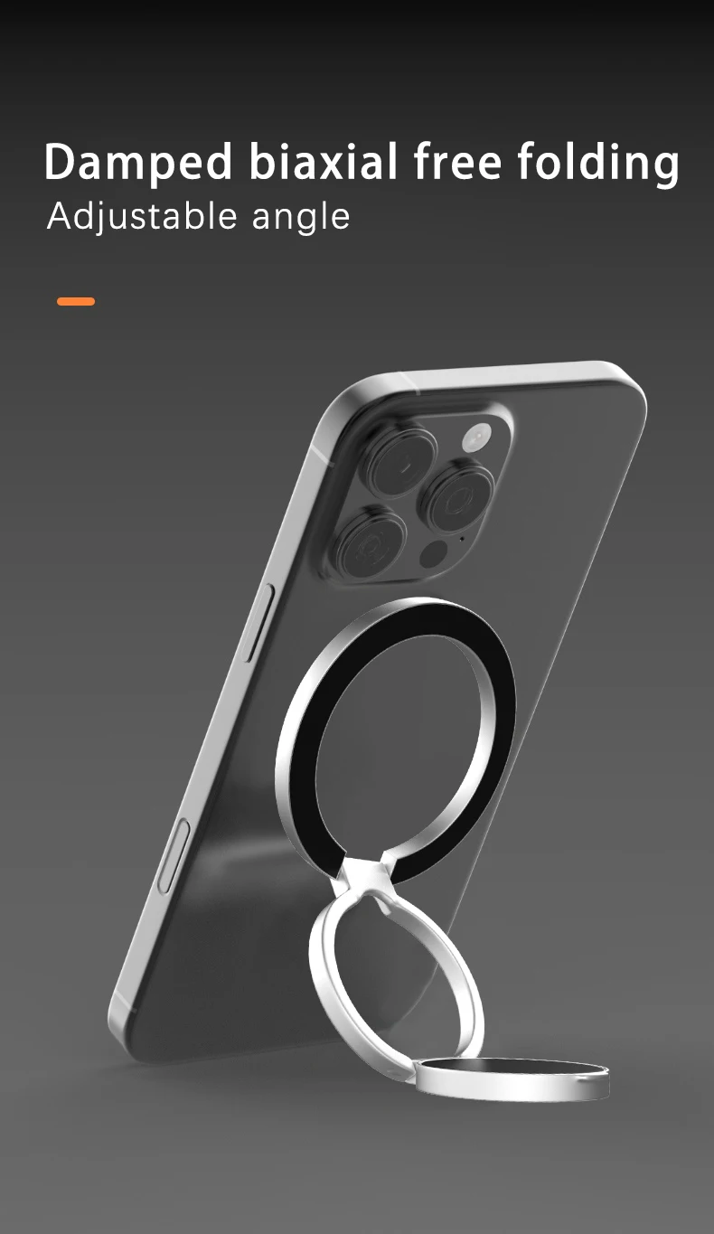 Doppelseitiger MagSafe-Handyhalter, Magnetischer Handyring-Ständer, Magnetgriff für iPhone 16, Android, Fitness-Studio und Auto – Detail 8