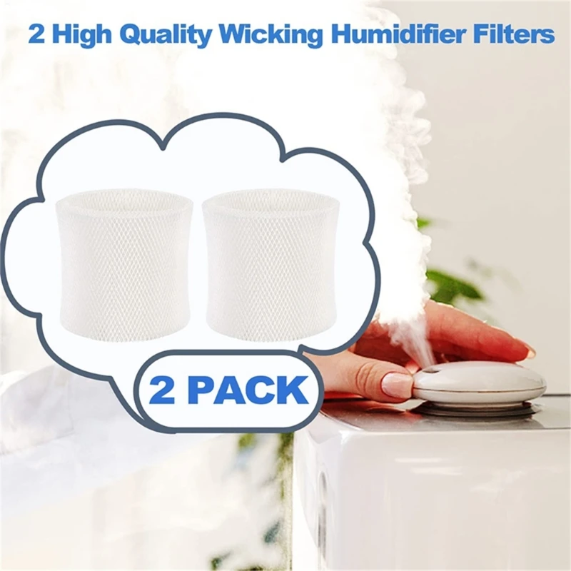 Paquete 2 filtros repuesto para humidificador niebla fría, duraderos, compatibles con HC-888, previenen en