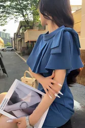 DABUWAWA Tienda Vestidos Elegantes Para Mujeres Cloak Sleeves Dresses For Women Bow Belt Skirt Y2K 원피스 DA1BDR021