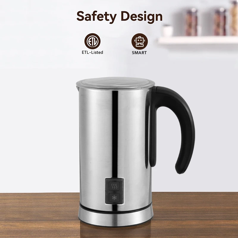 

New Electric Milk Frother Stainless Steel Automatic Milk Frother Machine
