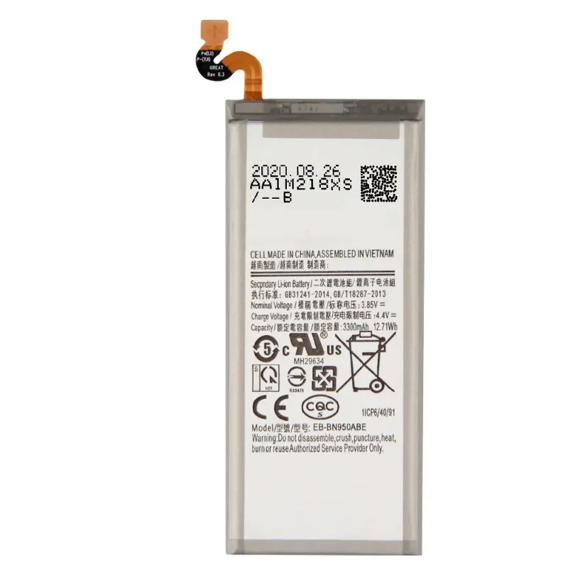 EB-BN950ABE,EB-BN950ABA,Brand New Replacement Phone Lithium Battery+Tool,For Samsung Galaxy Note8 N9500 9508 SM-N950F,3300mAh