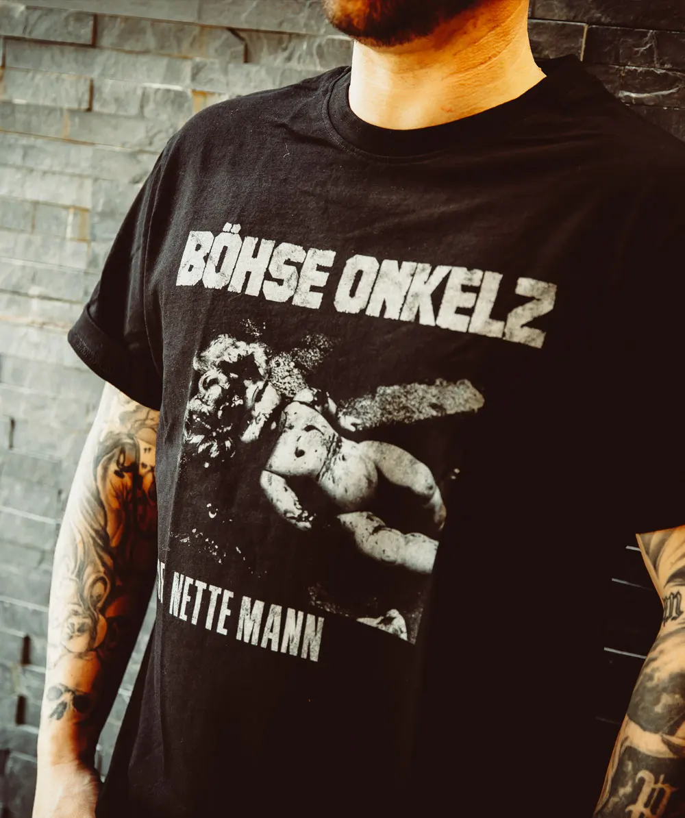Image of German Heavy Metals Böhse Onkelz T-Shirt Streetwear Damen Herren Oversized Y2K Kurzarm-T-Shirt Hochwertige Baumwolle Damenbekleidung