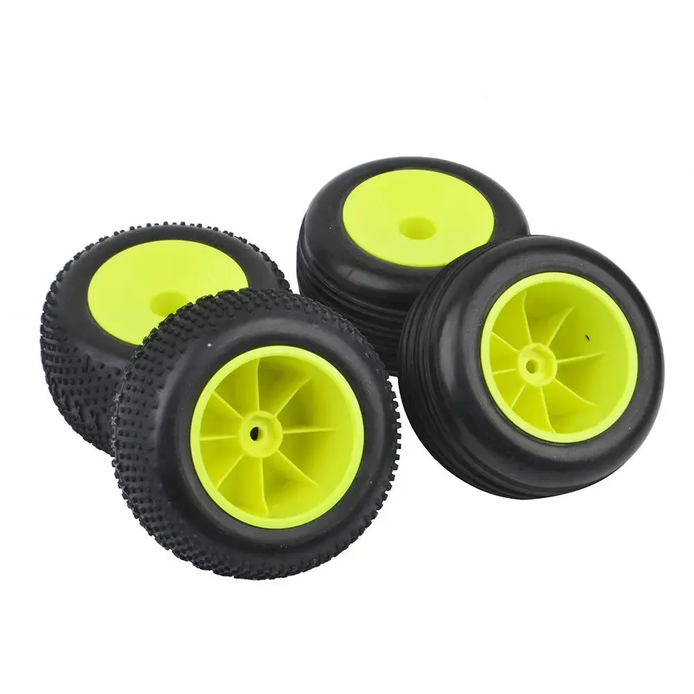 1/10 RC Buggy Tires F/R Wheel for Tamiya TT-02BR DF03 TL01B TD4 4WD Off-Road Car