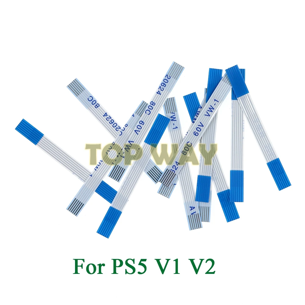 200PCS 6 Pin On Off Flex Ribbon Cable For Playstation 5 Console V3 Repair For PS5 V1 V2 Host Power Switch Cable 6Pin Flat