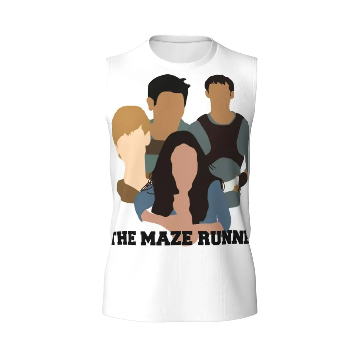 The Maze Runner Men Printed Sleeveless T-shirt Casual Hip Hop Street Style Beach Holiday Tank Tops