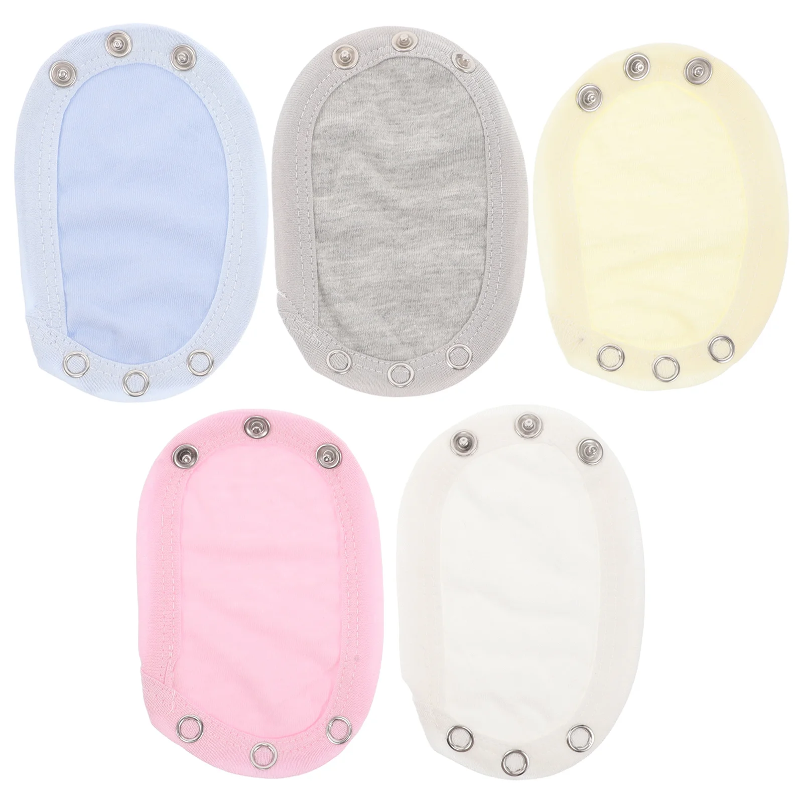 

10pcs Baby Jumpsuit Extender Cotton Snap Onesie Extenders Lengthening Piece For Bodysuit Diaper Change Utility Romper Partner