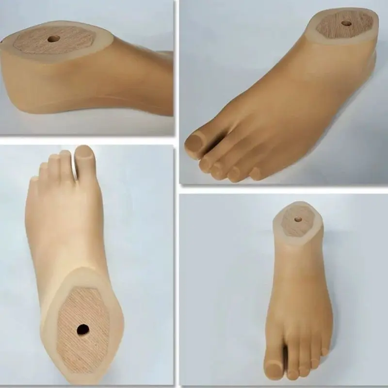 1 Pieza de Pie Protésico para Componentes de Piernas Protésicas, Pie Artificial para Amputados, Talla 22-29, Accesorios para Piernas, Pies Izquierdo y Derecho