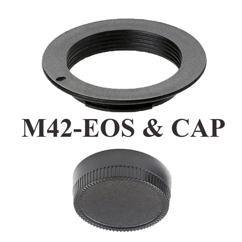 Adaptador de lente de M42-EOS, tapa trasera para lente de montaje M42 a cámara de montaje Canon EOS EF RF EF-S DSLR 60D 1D 5D 90D 850D 200D 50D 60D