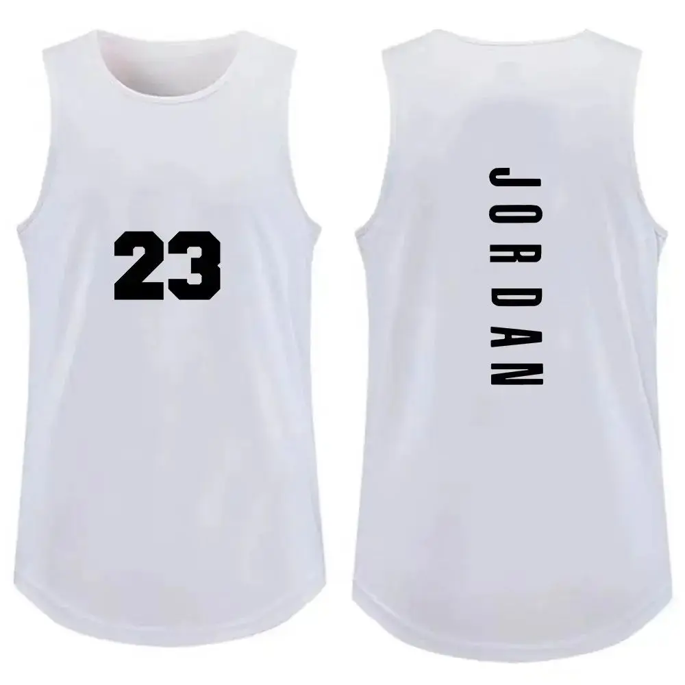 

Men's Fashion Fitness T-Shirt Men's Breathable And Quick-Drying Casual Vest Outdoor Basketball Sports Vest Street Loose T-Shirt