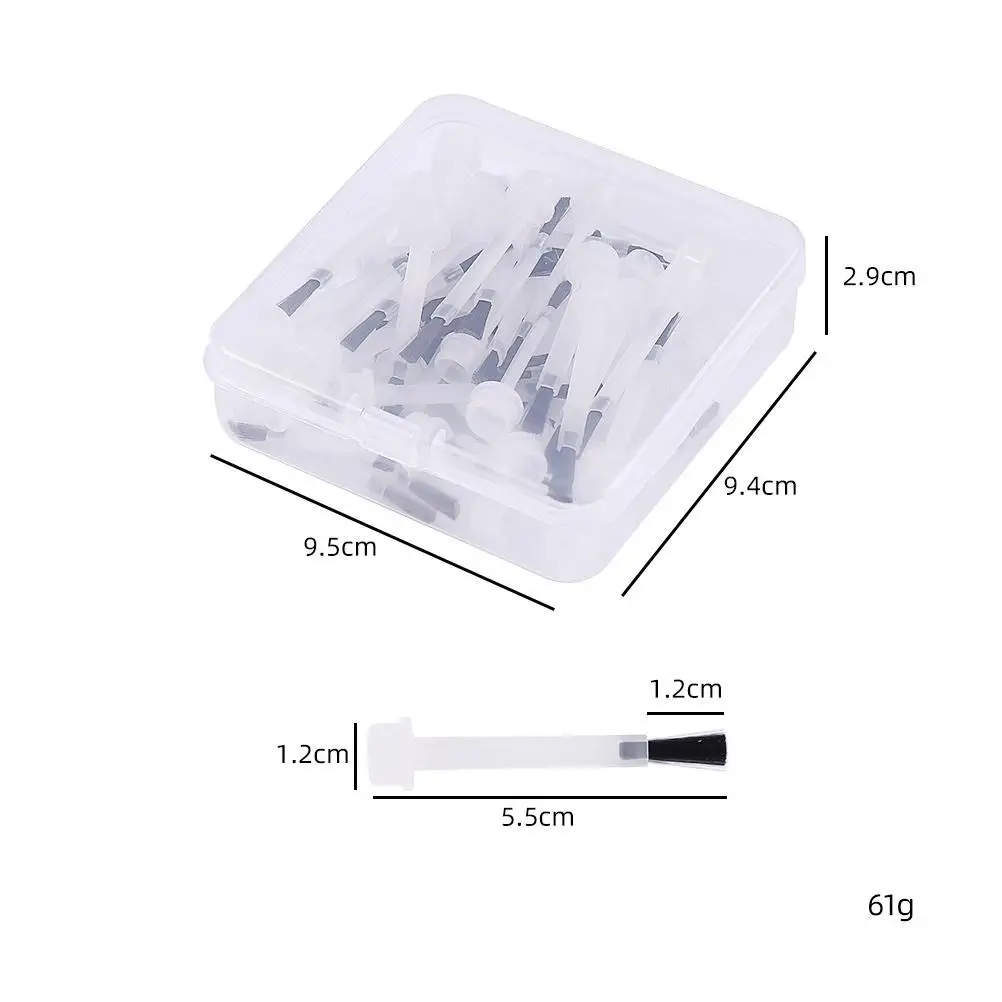 50pcs 일회용 네일 브러쉬 교체 인체 공학적 핸들 DIY 전문 사용 네일 아트 도구에 적합한 정확한 응용 프로그램