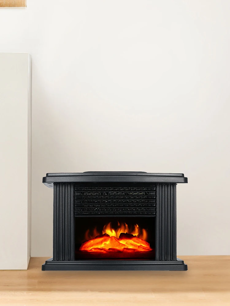 3D Electric Fireplace Smokeless Simulation Flame Heater US/EU with Remote Control Energy-saving Household Appliances