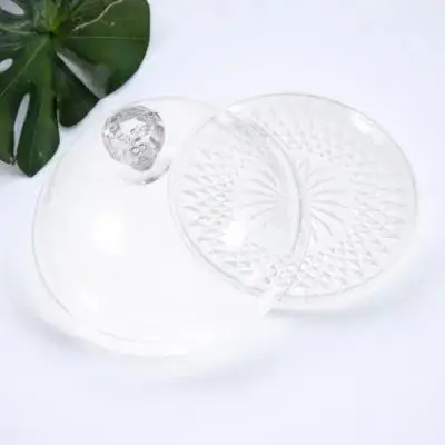 

1 Set Fruit Storage Dish With Cover Cake Tray Transparent Lid Party Dessert Serving Tray For Kitchen Restaurant Cafe Wedding