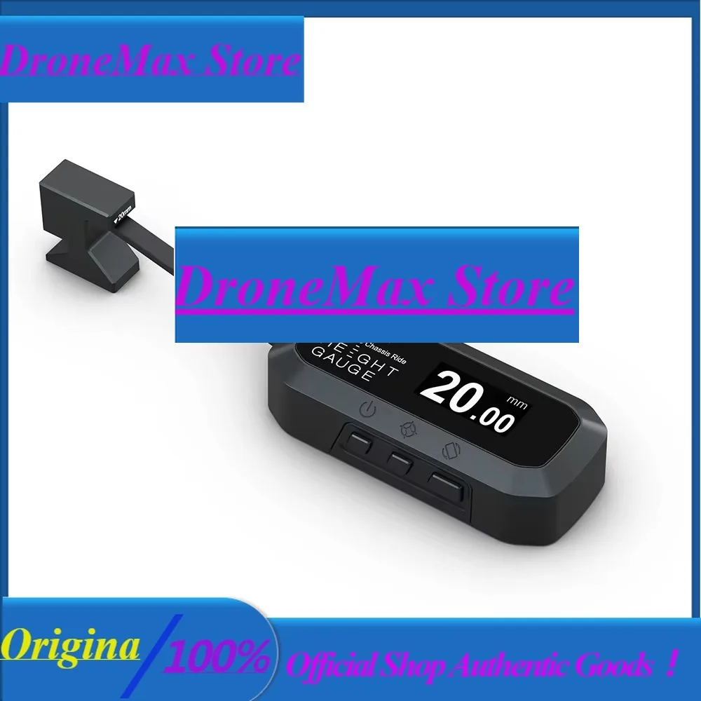 DroMaSkyRC Digital Ride Height Gauge 2-38mm With Unit Switch 180° Screen Rotation For 1/24 1/14 1/12 1/10 1/8 RC Car Setup Too