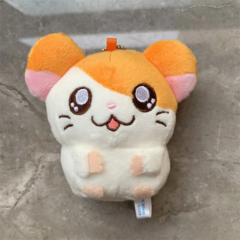 Hamtaro Hamster Pluche Sleutelhanger Ball Chain Anime Kawaii Leuke Vrouwen Tas Sleutelhangers Mascotte Charme Sleutelhanger Klein Cadeau