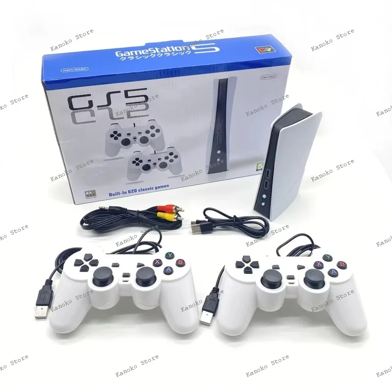

GS5-818A High-resolution Video Game Console 2.4G Wired GS5 Classic FC with Built-in 818 Dual Joystick