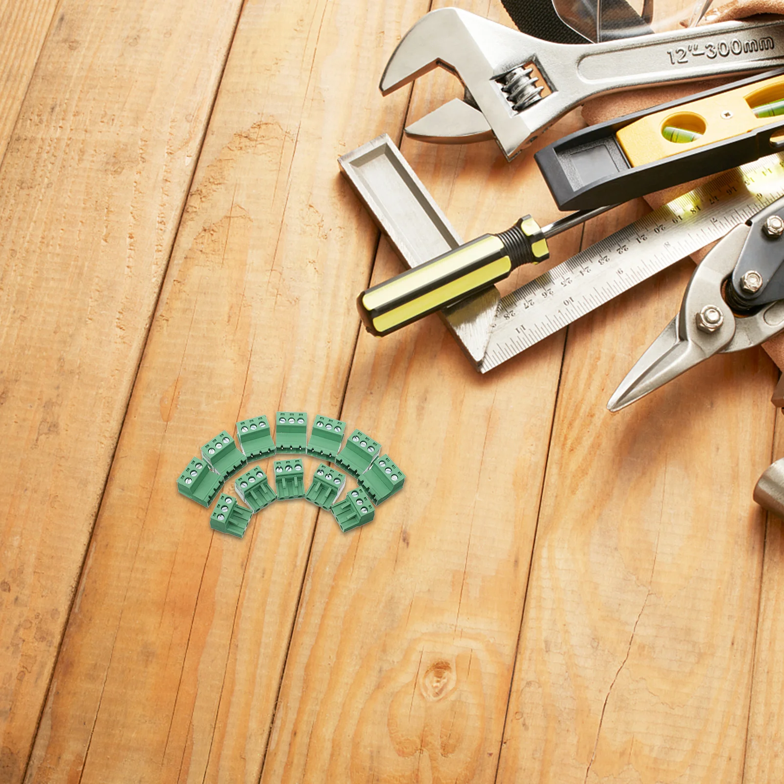 

20Pcs Plug-in Terminal Block Connector 5.08mm Pitch No-Solder Pcb Wiring Space-Saving Electrical Panel Distribution Grounding