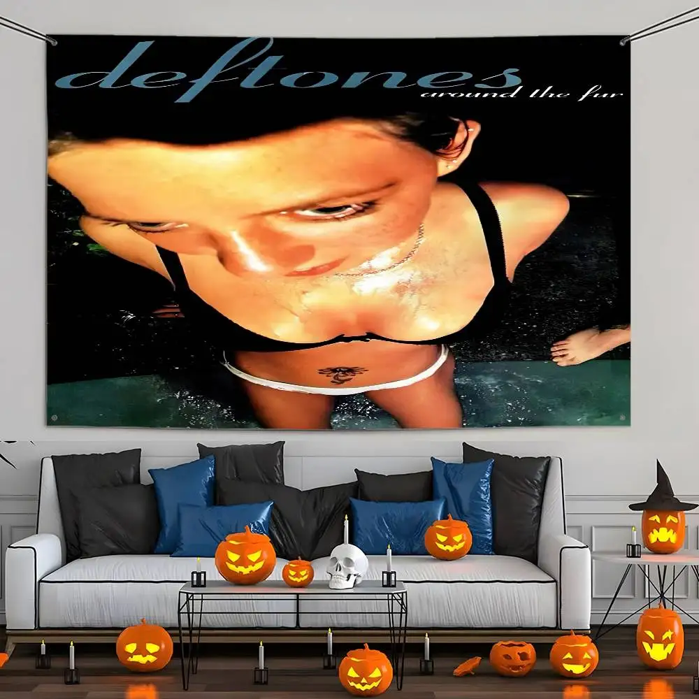 Band d-Deftones Flagge, individuelle Flaggen, Wandbehang, Wandteppich, für den Außenbereich, dekorative Flagge, Hintergrunddecke