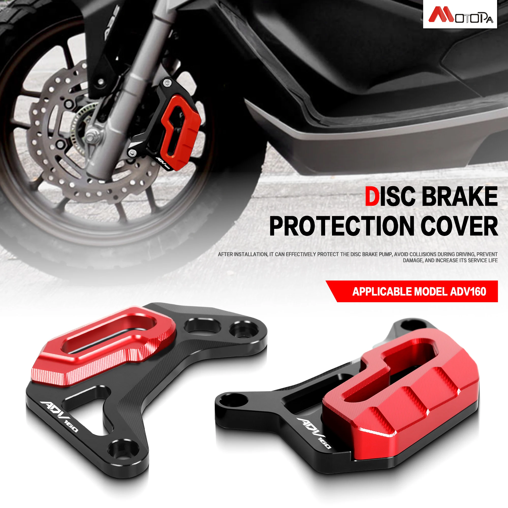 Motorcycle ADV160 Brake Pump Cover Front Disc Caliper Guard For Honda ADV160 adv 160 2010-2024