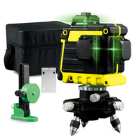 3D outdoor automatic wiring wall floor meter 12-line laser level outdoor high-precision green light level