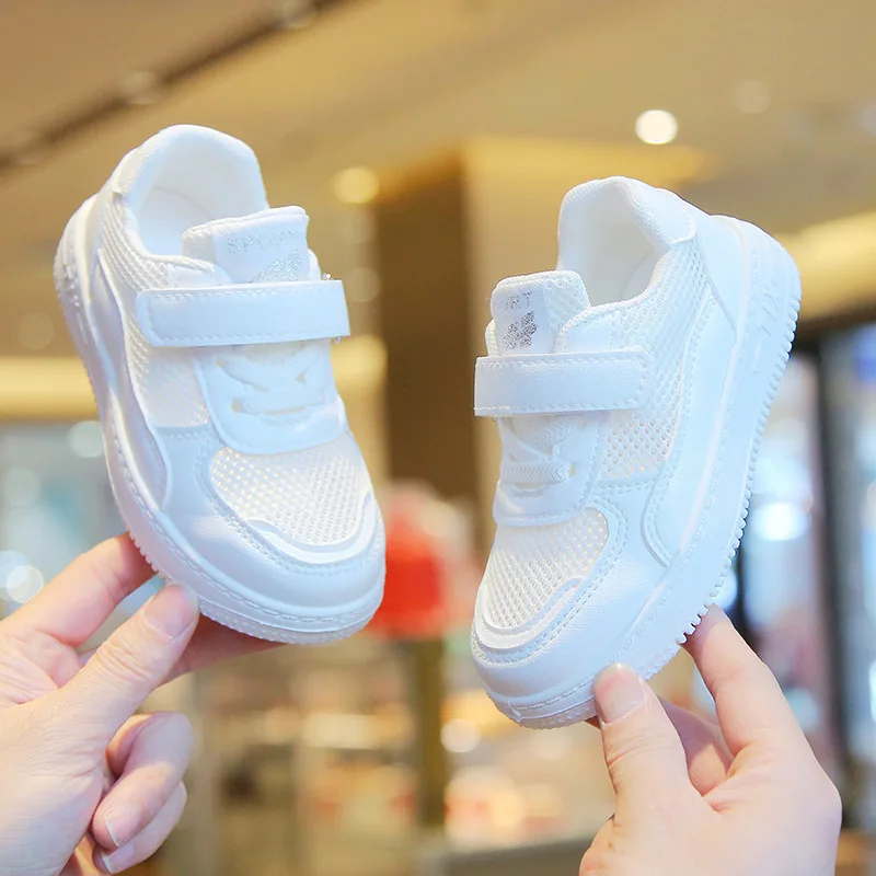 

Детские белые туфли Hollow, лето 2029, спортивная обувь для мальчиков и девочек