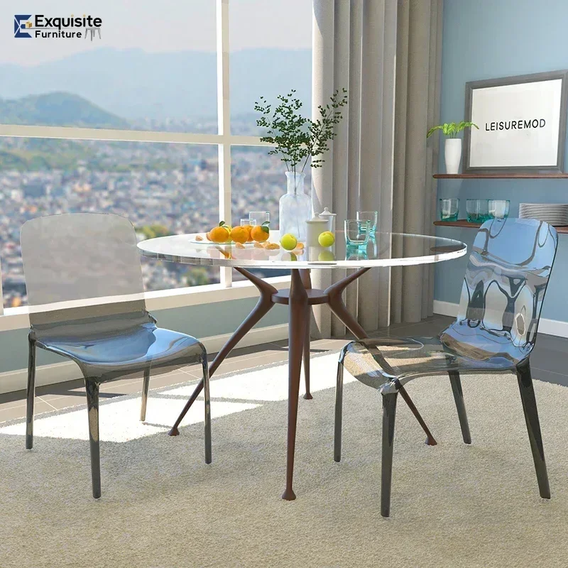 كراسي طعام بتصميم مريح معدني غير عادي، كراسي طعام لغرفة النوم الصناعية الاسكندنافية، أثاث غرفة الطعام الفاخرة