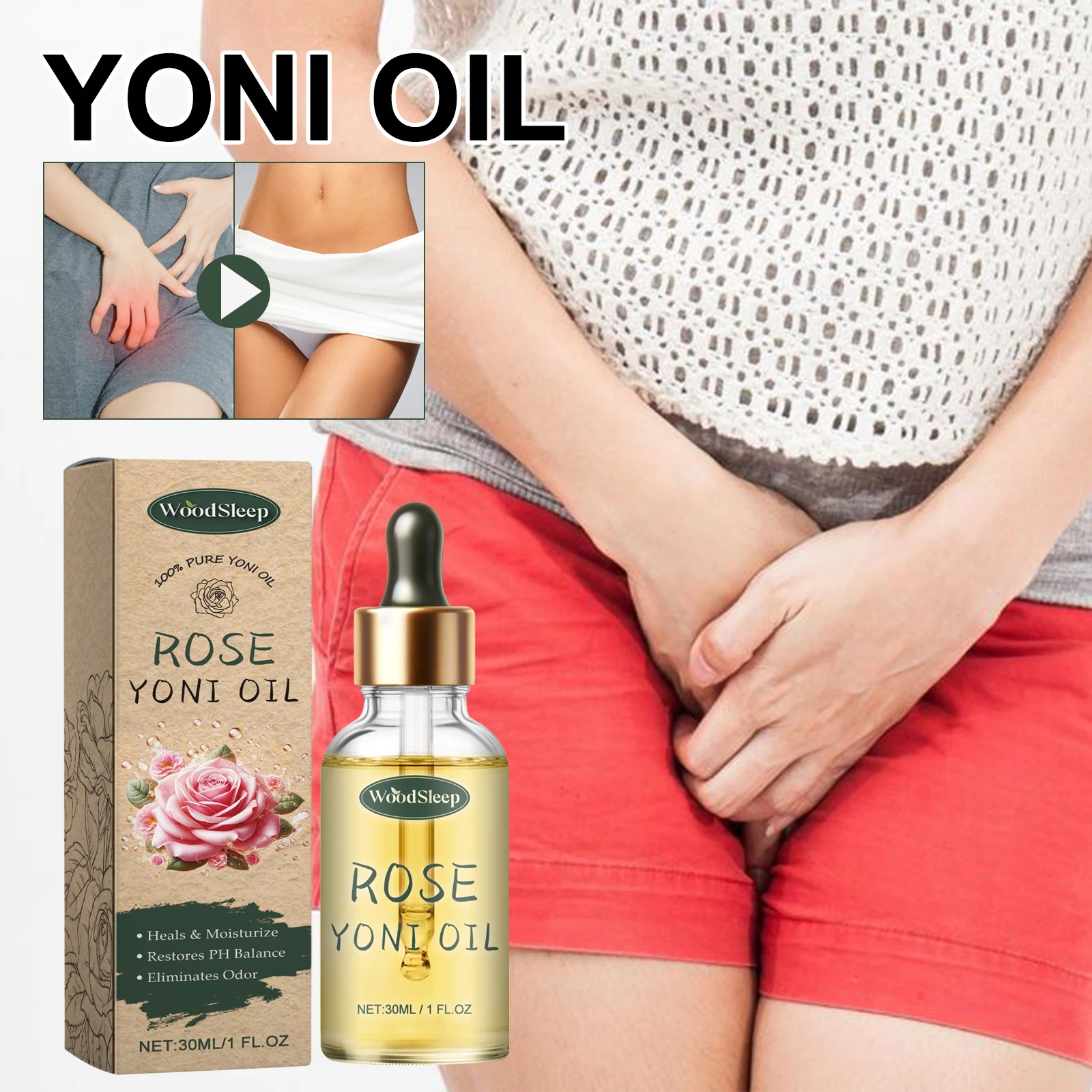 

Yoni Oil Feminine Oil for Women Ph Balance Remove Odor Cleaning Moisturizing Private Parts Products Vaginal Reduce Inflammation