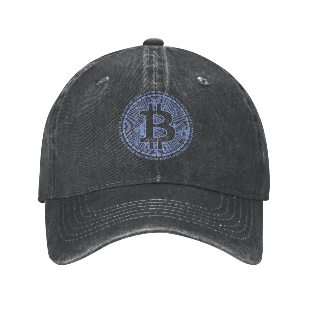 Bitcoin Billionaires Crypto Currency Baseball Cap Vintage Distressed Denim Headwear Unisex Outdoor Adjustable Fit Caps Hat