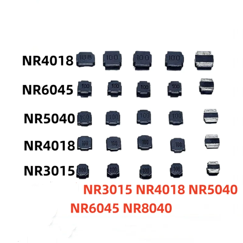 

10PCS SMD NR Inductor magnetic glue NR inductors NR3015 NR4018 NR5040 NR6045 NR8040 1UH 2.2UH 4.7UH 10UH 47UH Power Inductor