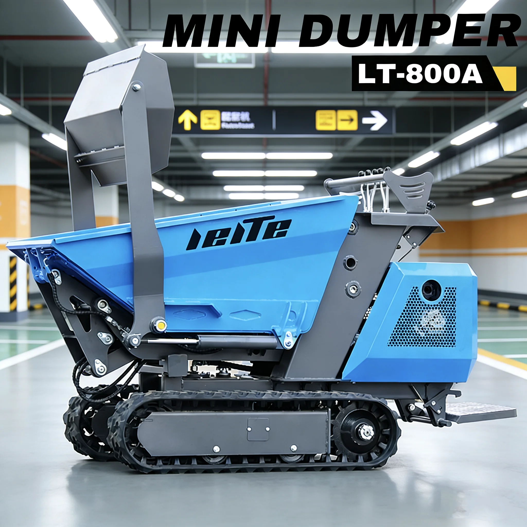

Mini dump mini dump truck 500KG/800KG hydraulic tipping mini construction dump truck, liftable, CE/EPA/EURO5, customizable