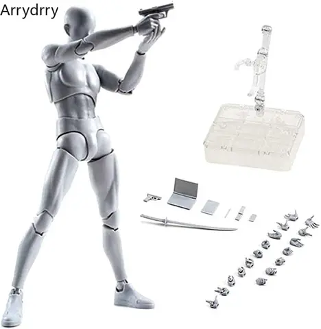 Ritningsfigurer Body Kun Body Chan Docka PVC Rörlig Actionfigur Modell För SHF Konstnär Konstmodell Figur utan låda 10 best sales bape x pubg - №4