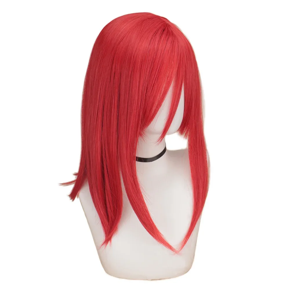 BLUE LOCK Chigiri Hyoma Cosplay Pre Styled Braided Wine Red Wig Cosplay Anime Cosplay Heat Resistant Synthetic Wigs