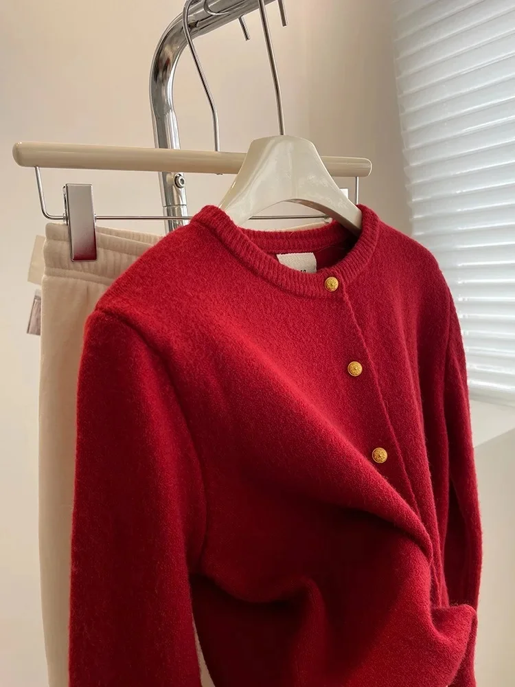 خريف نمط جديد عادية تنوعا كم كامل بلون المرأة جولة الرقبة قصيرة سترة مشغولة من الصوف الدب المخملية فضفاضة تناسب