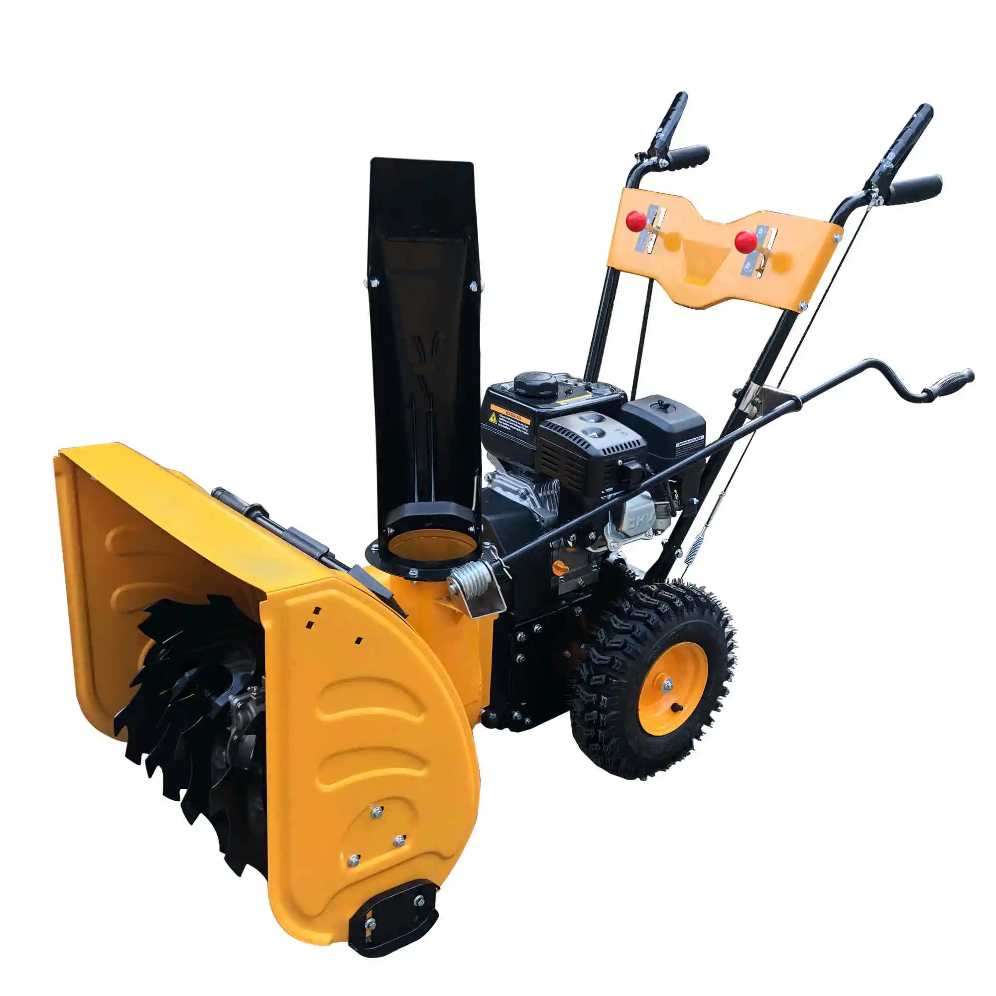 Small gasoline snowplough snowplow brush type snow clearing tool artificial lawn green carding machine