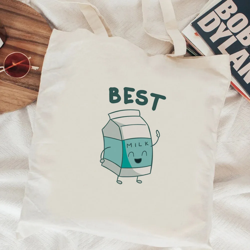 Borsa shopping Best Friends shopper tela ecologica riutilizzabile bolso bolsa borsa in tessuto stringa ecobag cabas