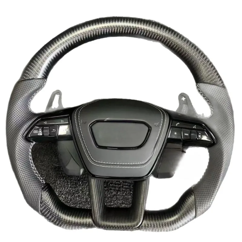LED carbon fiber steering wheel assembly old and new