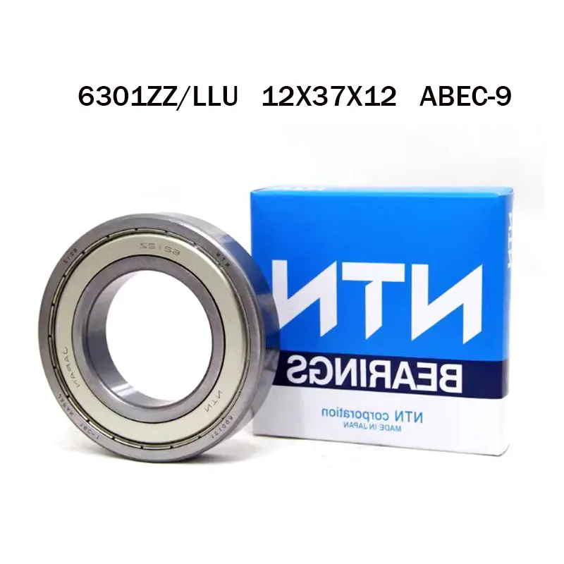 

подшипники 5Pcs Japan Imported NTN Original Bearing 6301ZZ 6301LLU ABEC-9 Bearing 12x37x12 High Speed Deep Groove bearings