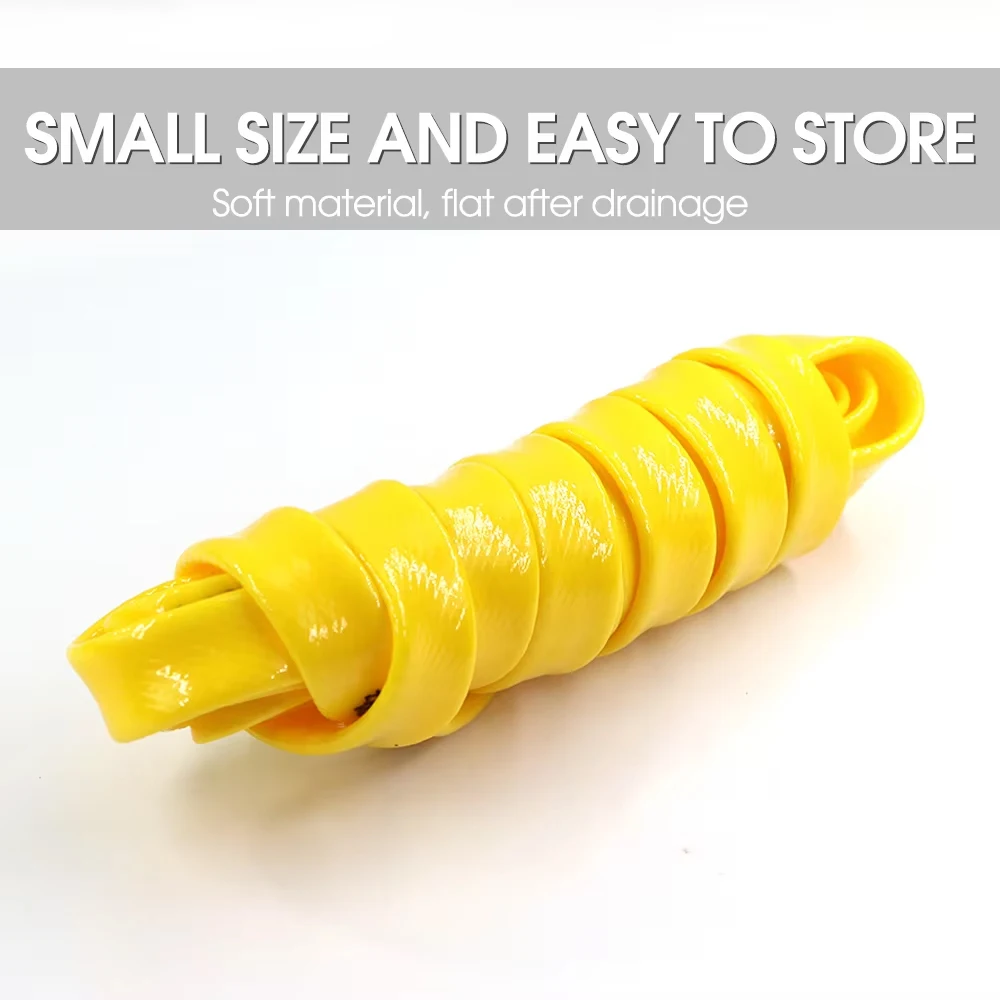 5M 10M 15M 20m TPE Yellow 1/2”Garden Hose for Outdoors Cold-resistanc Car Cleaning High Pressure Pipe Supple Irrigation Tubeing